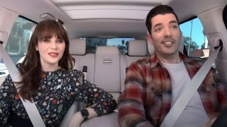 zooey deschanel and jonathan scott on carpool karaoke the series