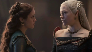 Alicent and Rhaenyra in House of the Dragon.